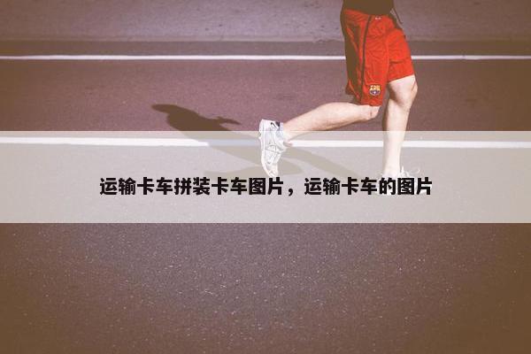 运输卡车拼装卡车图片，运输卡车的图片