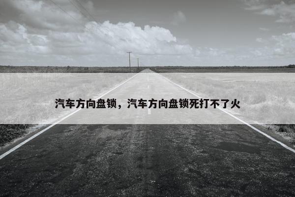 汽车方向盘锁，汽车方向盘锁死打不了火