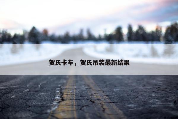 贺氏卡车，贺氏吊装最新结果