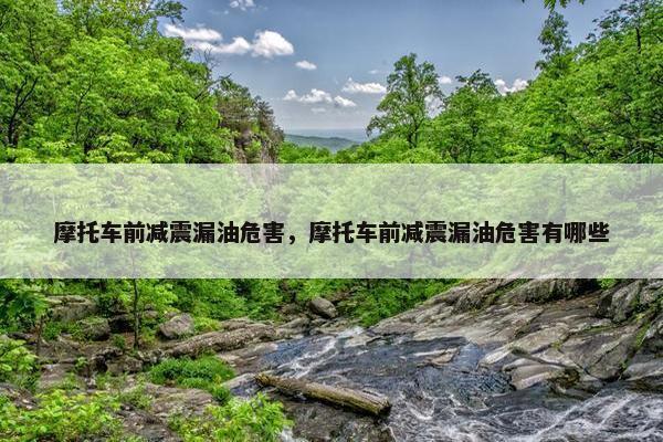 摩托车前减震漏油危害，摩托车前减震漏油危害有哪些
