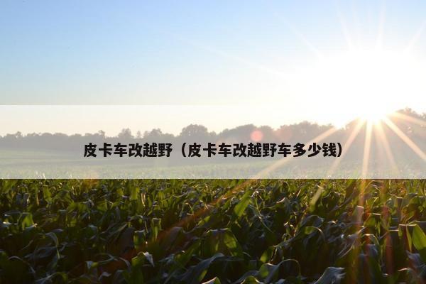皮卡车改越野（皮卡车改越野车多少钱）