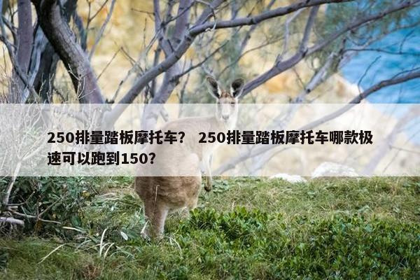 250排量踏板摩托车？ 250排量踏板摩托车哪款极速可以跑到150？