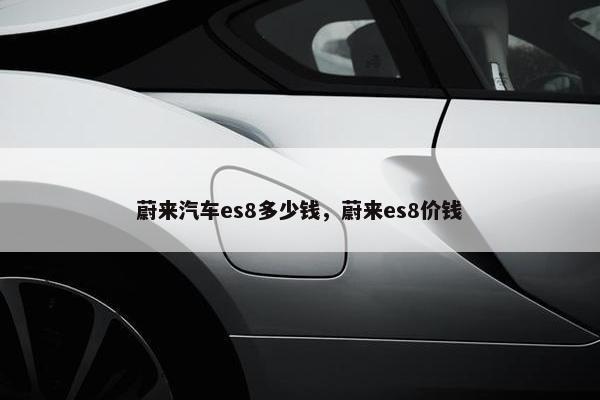 蔚来汽车es8多少钱，蔚来es8价钱