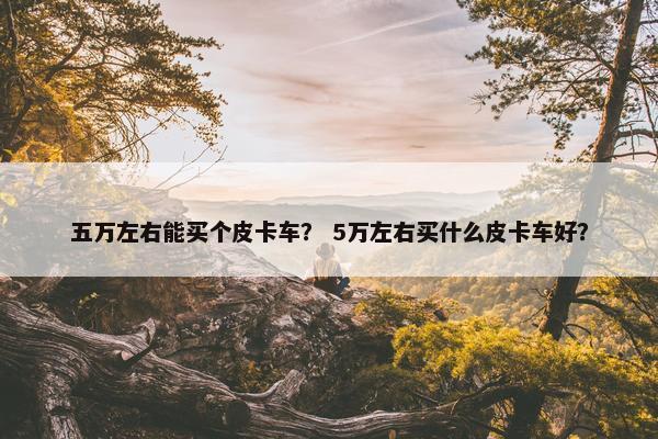 五万左右能买个皮卡车？ 5万左右买什么皮卡车好？
