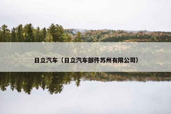 日立汽车（日立汽车部件苏州有限公司）