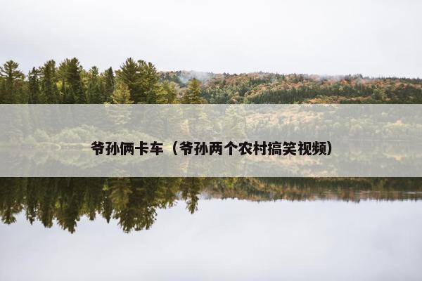 爷孙俩卡车（爷孙两个农村搞笑视频）