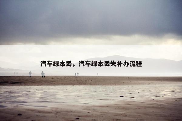 汽车绿本丢，汽车绿本丢失补办流程