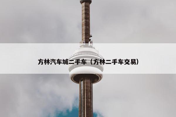 方林汽车城二手车（方林二手车交易）