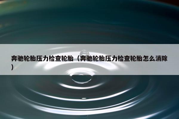 奔驰轮胎压力检查轮胎（奔驰轮胎压力检查轮胎怎么消除）