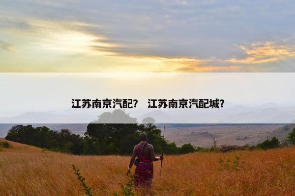 江苏南京汽配？ 江苏南京汽配城？