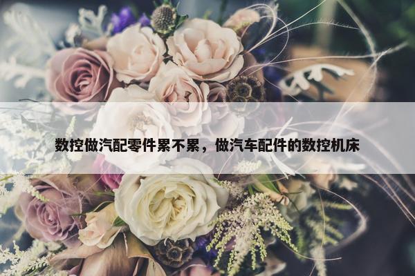数控做汽配零件累不累，做汽车配件的数控机床