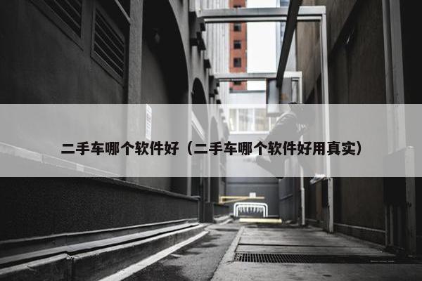 二手车哪个软件好（二手车哪个软件好用真实）