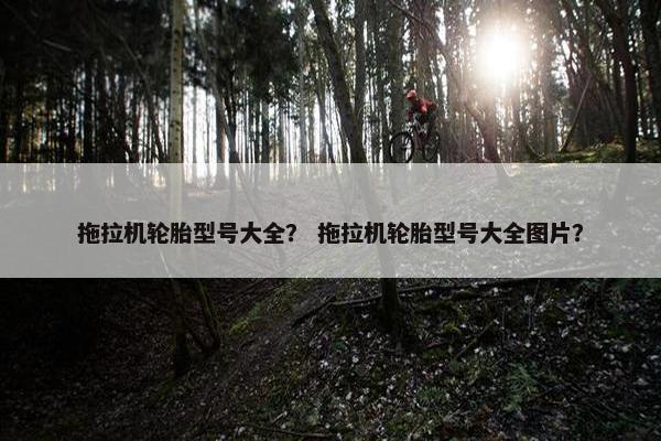 拖拉机轮胎型号大全？ 拖拉机轮胎型号大全图片？