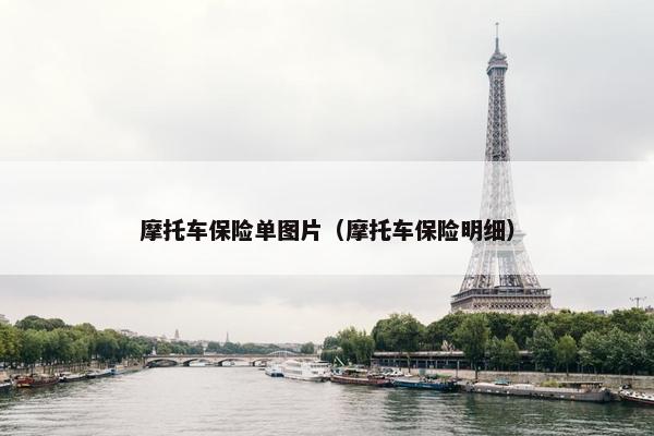摩托车保险单图片（摩托车保险明细）