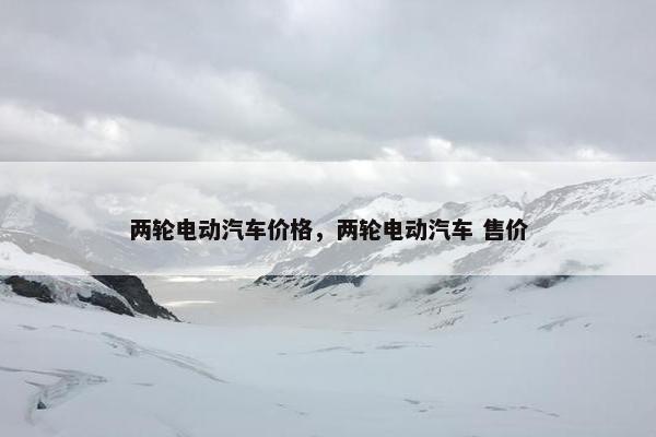 两轮电动汽车价格，两轮电动汽车 售价