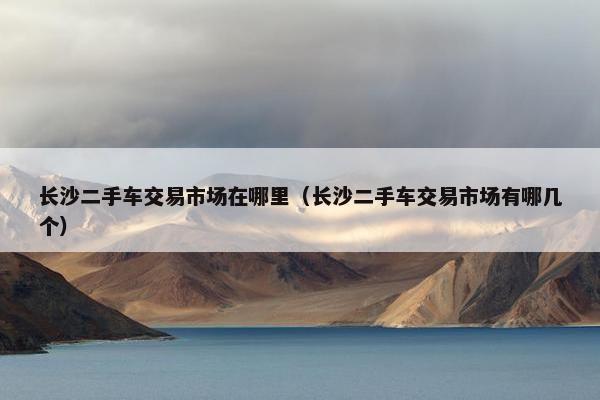 长沙二手车交易市场在哪里（长沙二手车交易市场有哪几个）