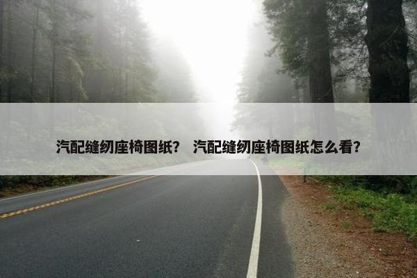 汽配缝纫座椅图纸？ 汽配缝纫座椅图纸怎么看？