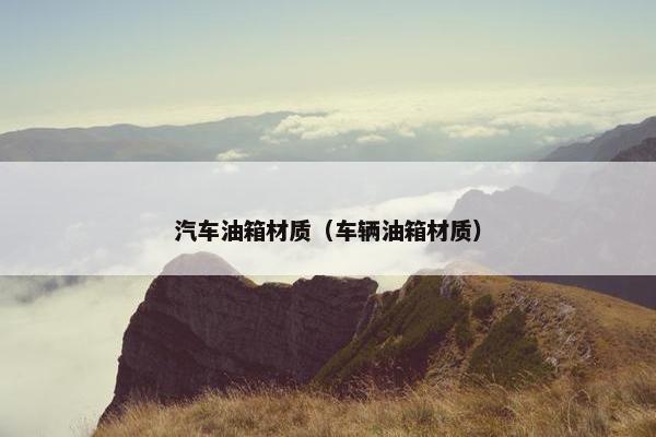 汽车油箱材质（车辆油箱材质）