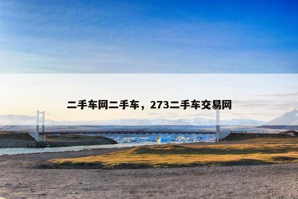 二手车网二手车，273二手车交易网