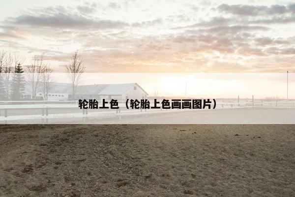 轮胎上色（轮胎上色画画图片）