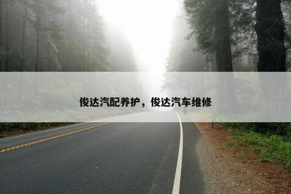 俊达汽配养护，俊达汽车维修