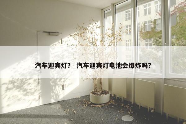 汽车迎宾灯？ 汽车迎宾灯电池会爆炸吗？