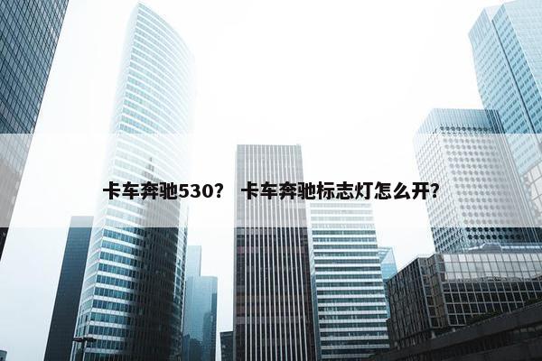 卡车奔驰530？ 卡车奔驰标志灯怎么开？