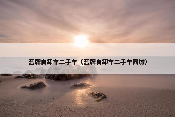 蓝牌自卸车二手车（蓝牌自卸车二手车同城）