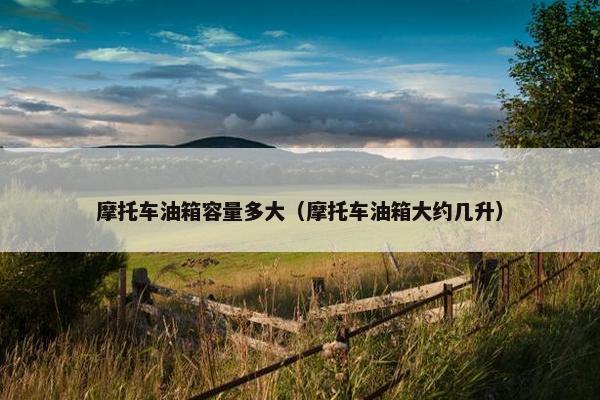 摩托车油箱容量多大（摩托车油箱大约几升）