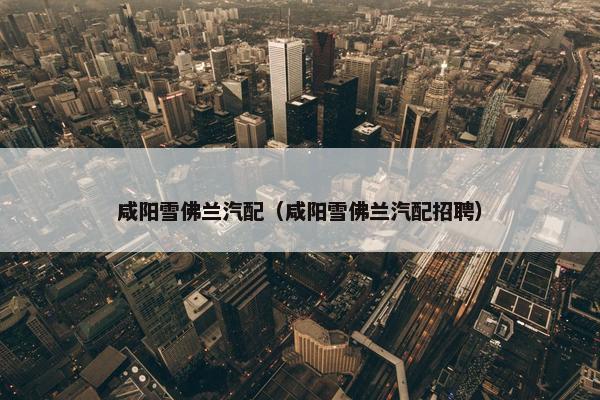 咸阳雪佛兰汽配（咸阳雪佛兰汽配招聘）