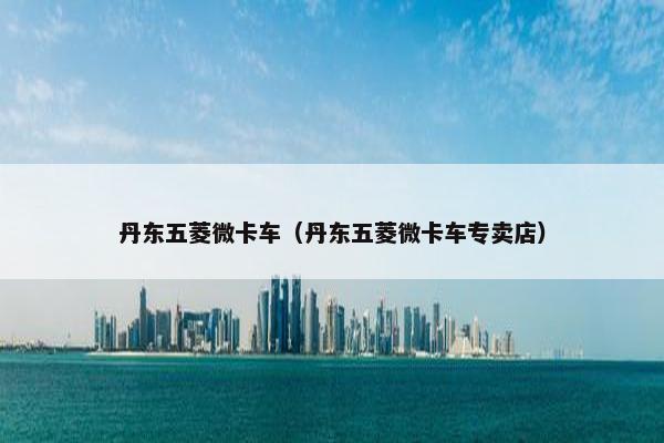 丹东五菱微卡车（丹东五菱微卡车专卖店）