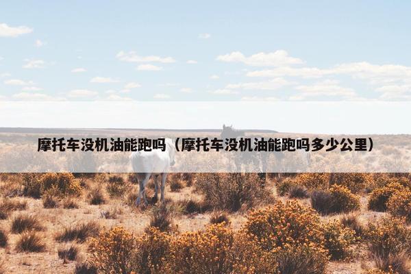 摩托车没机油能跑吗（摩托车没机油能跑吗多少公里）