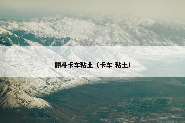翻斗卡车粘土（卡车 粘土）
