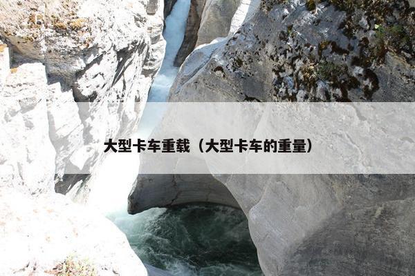 大型卡车重载（大型卡车的重量）