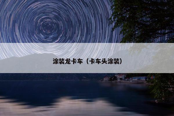 涂装龙卡车（卡车头涂装）
