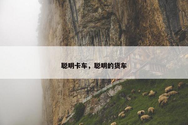 聪明卡车，聪明的货车